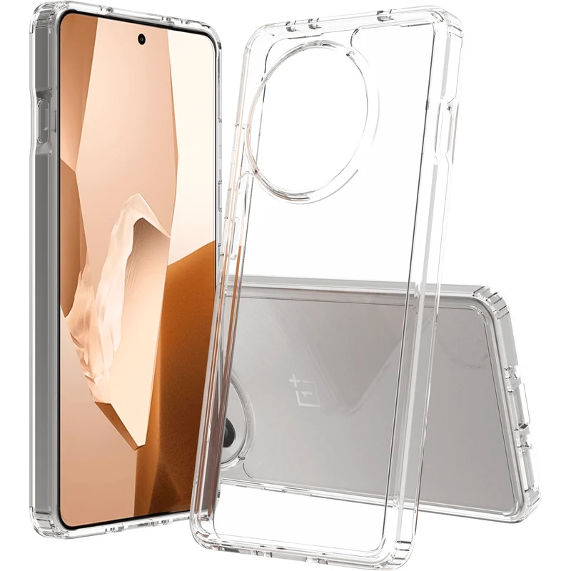 Screenor Bumper Protective Case for OnePlus 13R Transparent