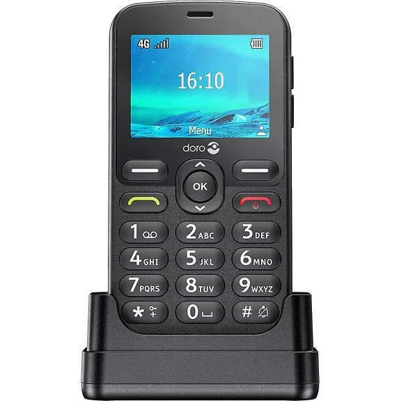 Doro 1881 4G Cellphone, Black