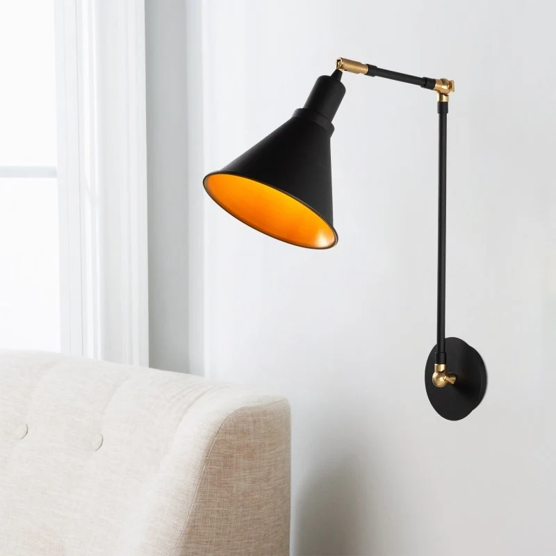 Berceste Forme Wall Light 56 cm, Black & Gold