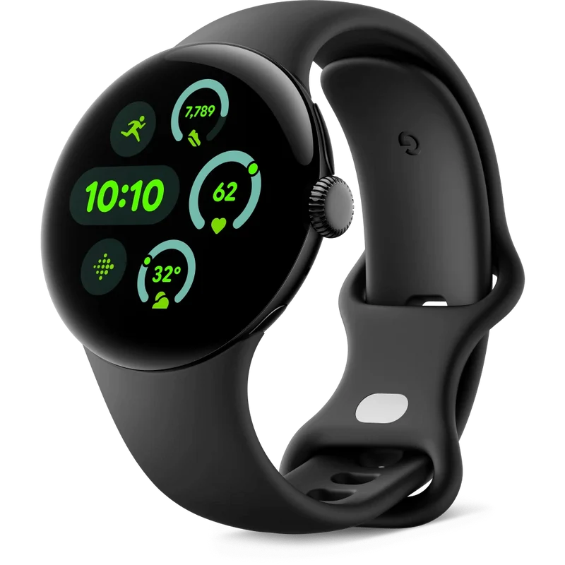 Google Pixel Watch 3 Smartwatch, 45mm, Black/Obsidian