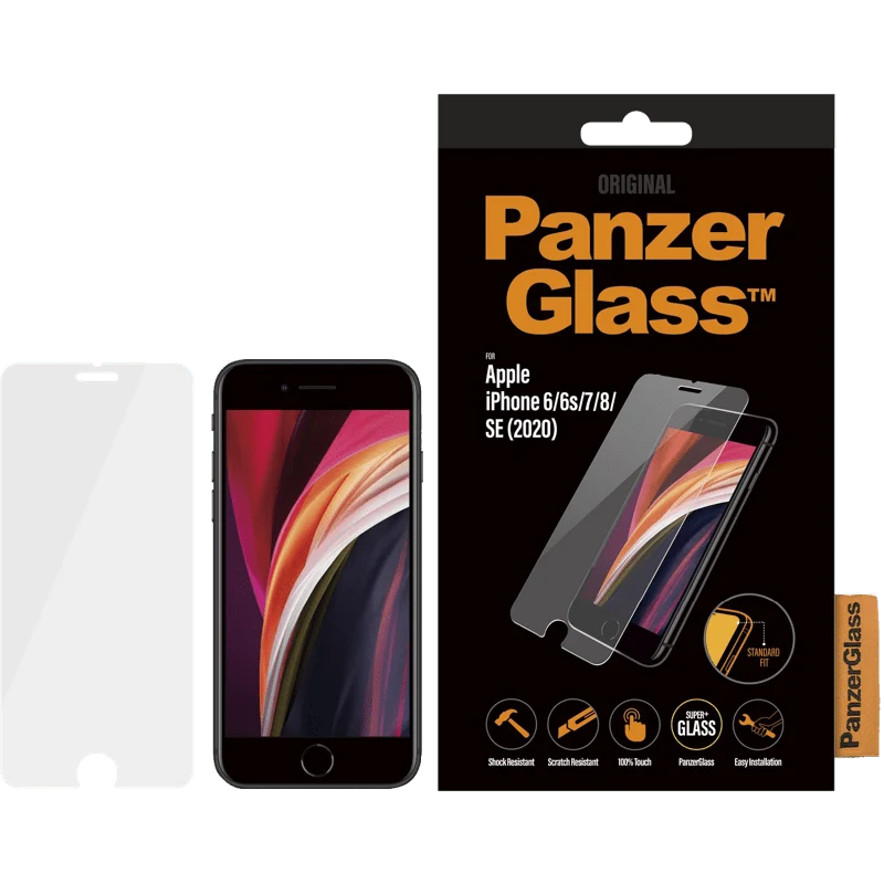 PanzerGlass Screen Protector for Apple iPhone 6/6s/7/8/SE (2020/2022)