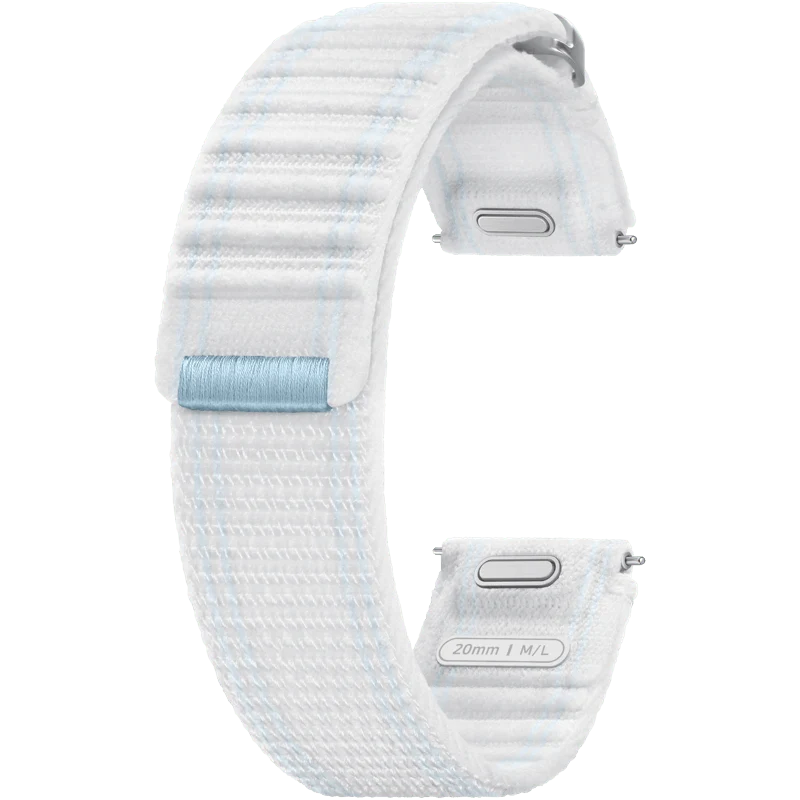 Galaxy Watch4/5/6/7 Fabric Band Wristband, Blue/White