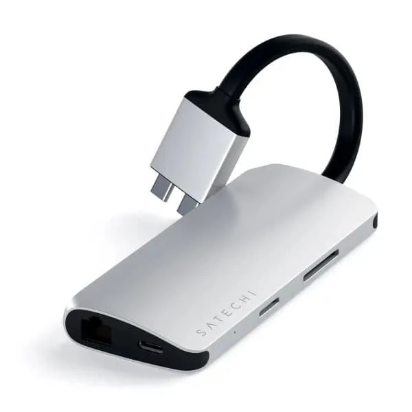 Satechi Type-C Dual Multimedia Adapter, Silver