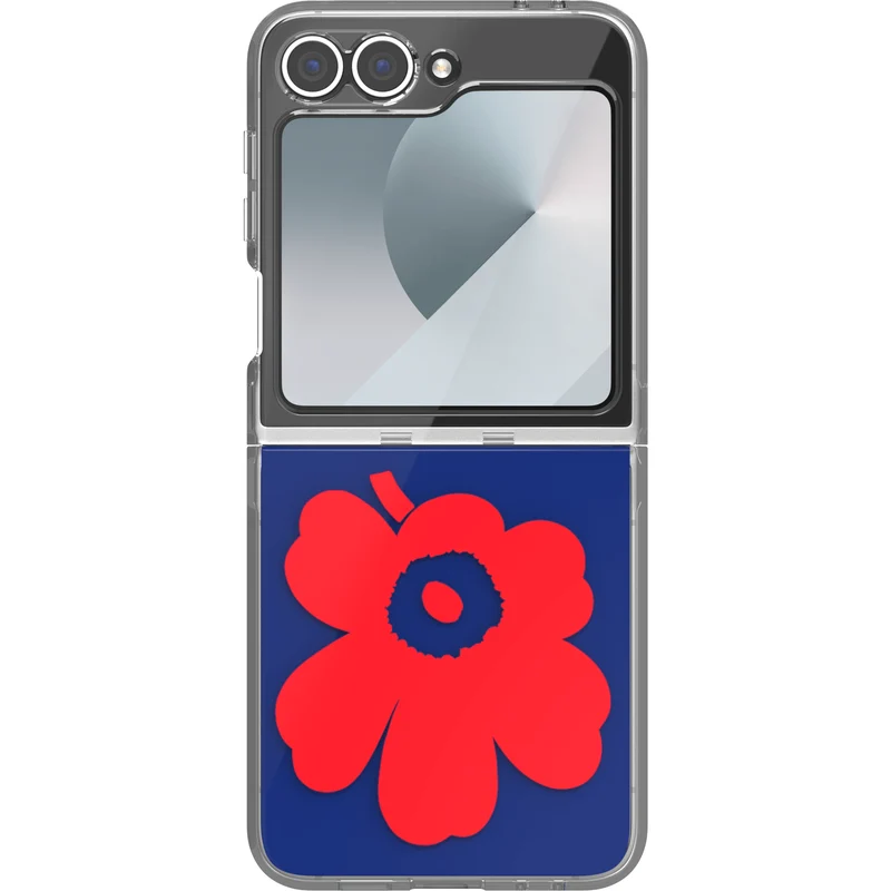 Samsung x Marimekko Dual Layer case for Galaxy Z Flip6, Navy/Red