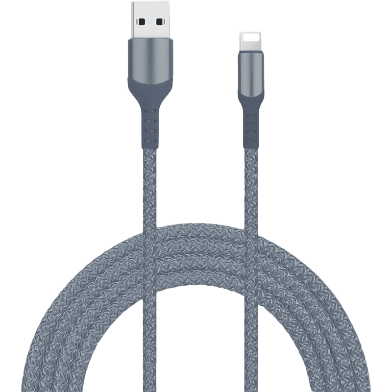 Livia USB-A to Lightning Cable, Gray