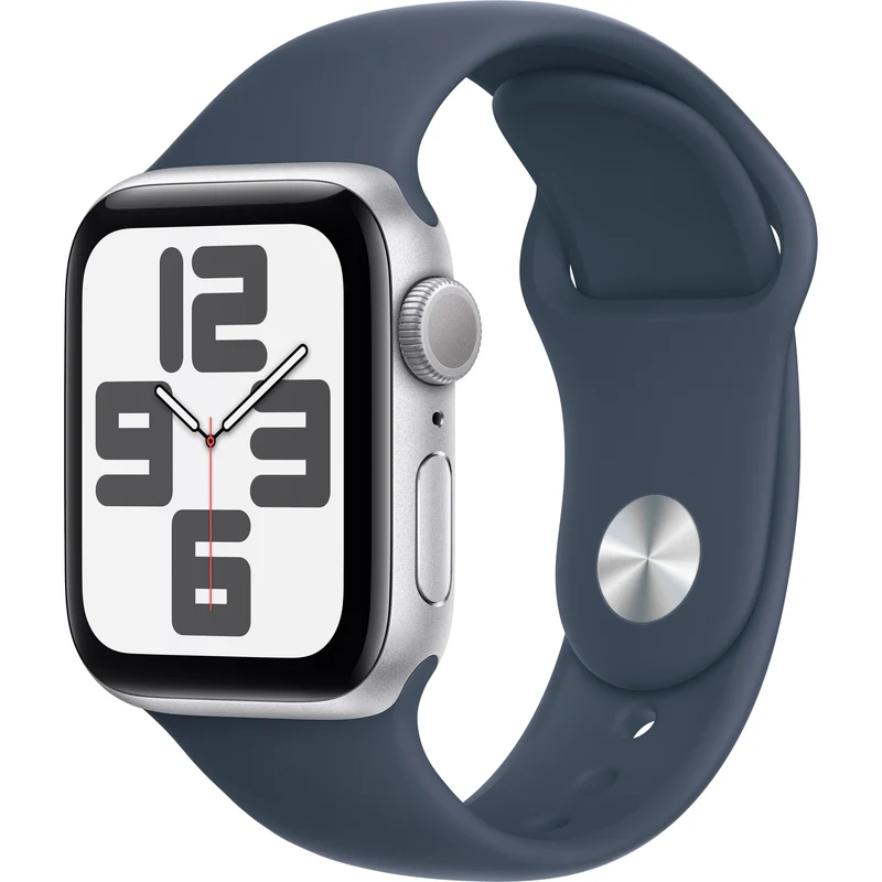 Apple Watch SE (GPS) 40mm Silver Aluminum Case with Abyss Blue Sport Band