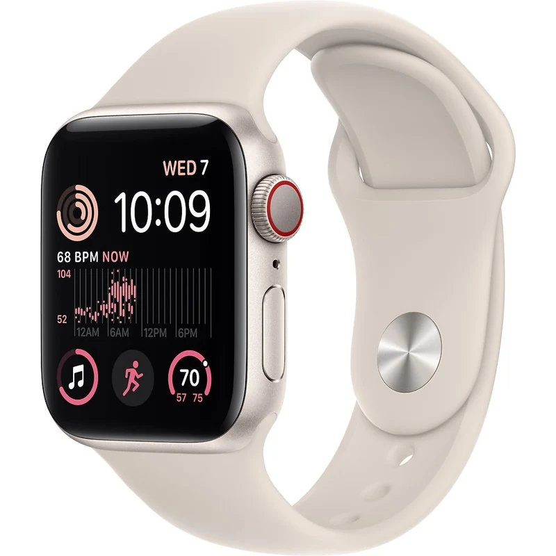 Apple Watch SE GPS+Cellular 40mm Starlight Aluminium Case (2nd gen)