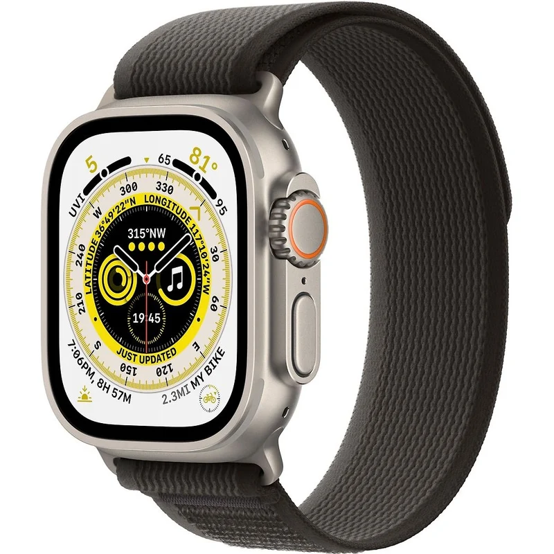 Apple Watch Ultra (GPS + Cellular) 49 mm Titanium Case with Trail Band (S/M)