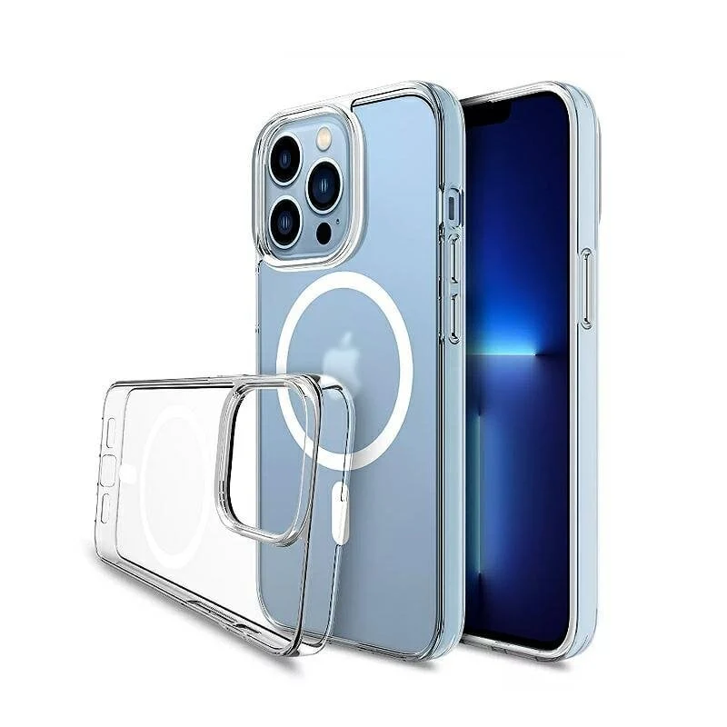 Mocco Magsafe Silicone Back Case for iPhone 14 Pro Max, Transparent