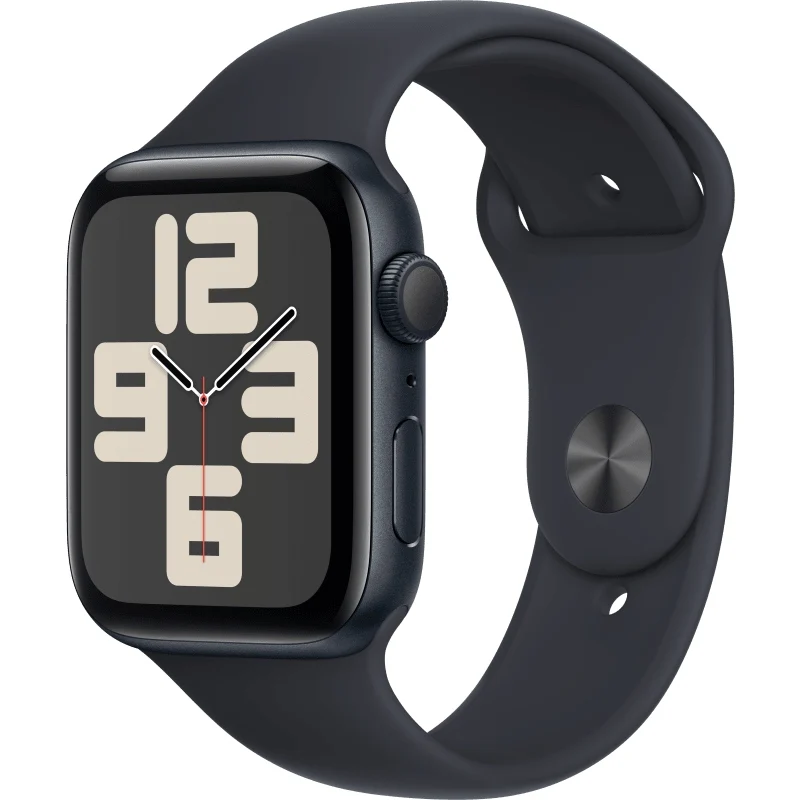 Apple Watch SE GPS 44 mm, Midnight Case with Sport Band, M/L