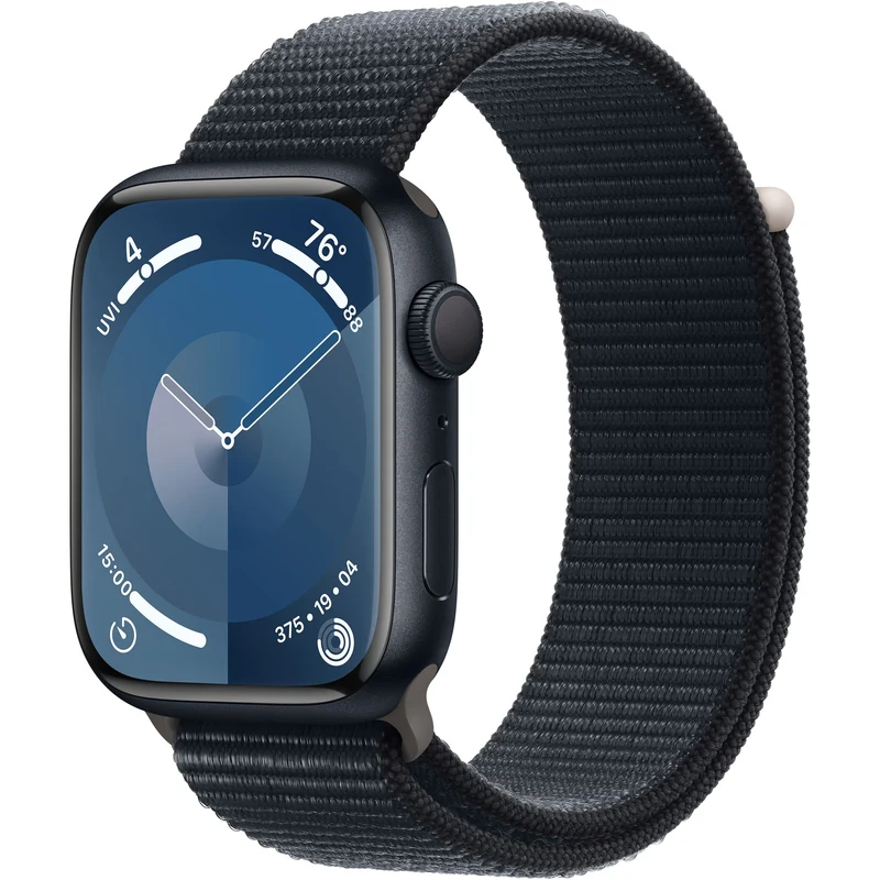 Apple Watch Series 9 (GPS) 45mm Blue Aluminum Case with Blue Sport Loop