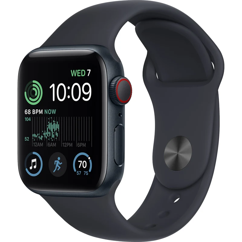 Apple Watch SE GPS + Cellular 40mm Midnight Aluminium Case S/M (2nd gen)