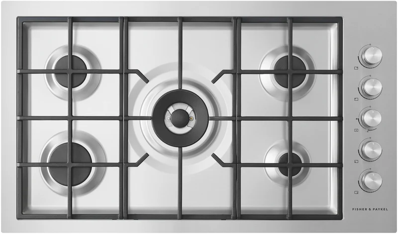 Fisher & Paykel 90cm Series 9 5 Burner Gas Cooktop, Flush Fit, LPG