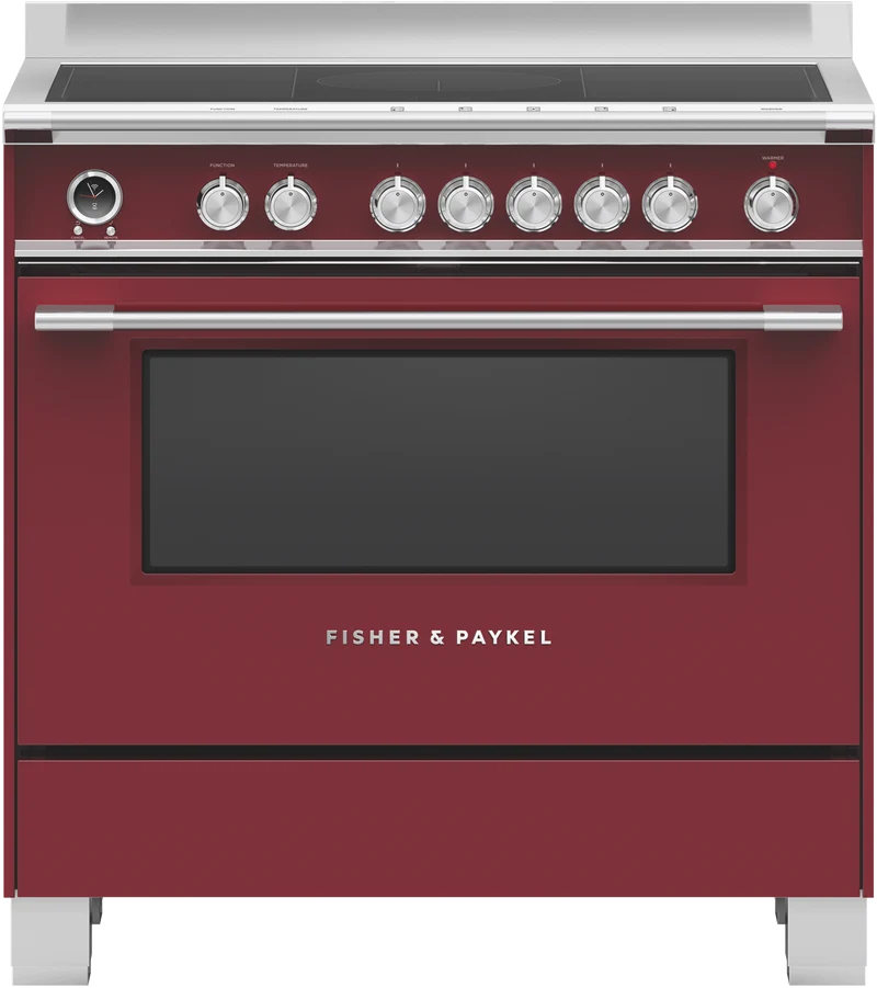Fisher & Paykel 90cm Series 9 Classic 5 Zone Induction Pyrolytic Cooker, 2 SmartZones