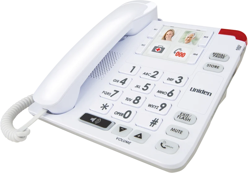 Uniden Big Button Sight and Sound Corded Phone