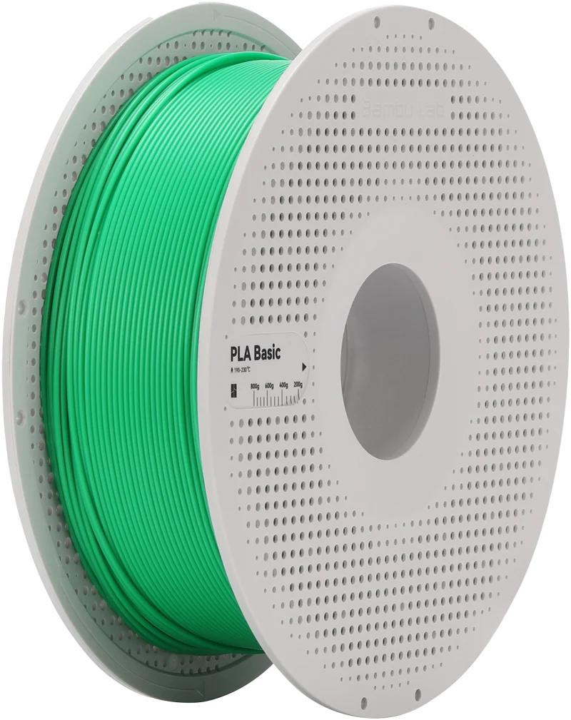 Bambu Lab Filament PLA Basic for 3D Printer with Spool - Bambu Green 1KG