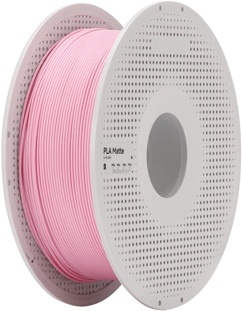 Bambu Lab Filament PLA Matte for 3D Printer with Spool - Sakura Pink 1KG