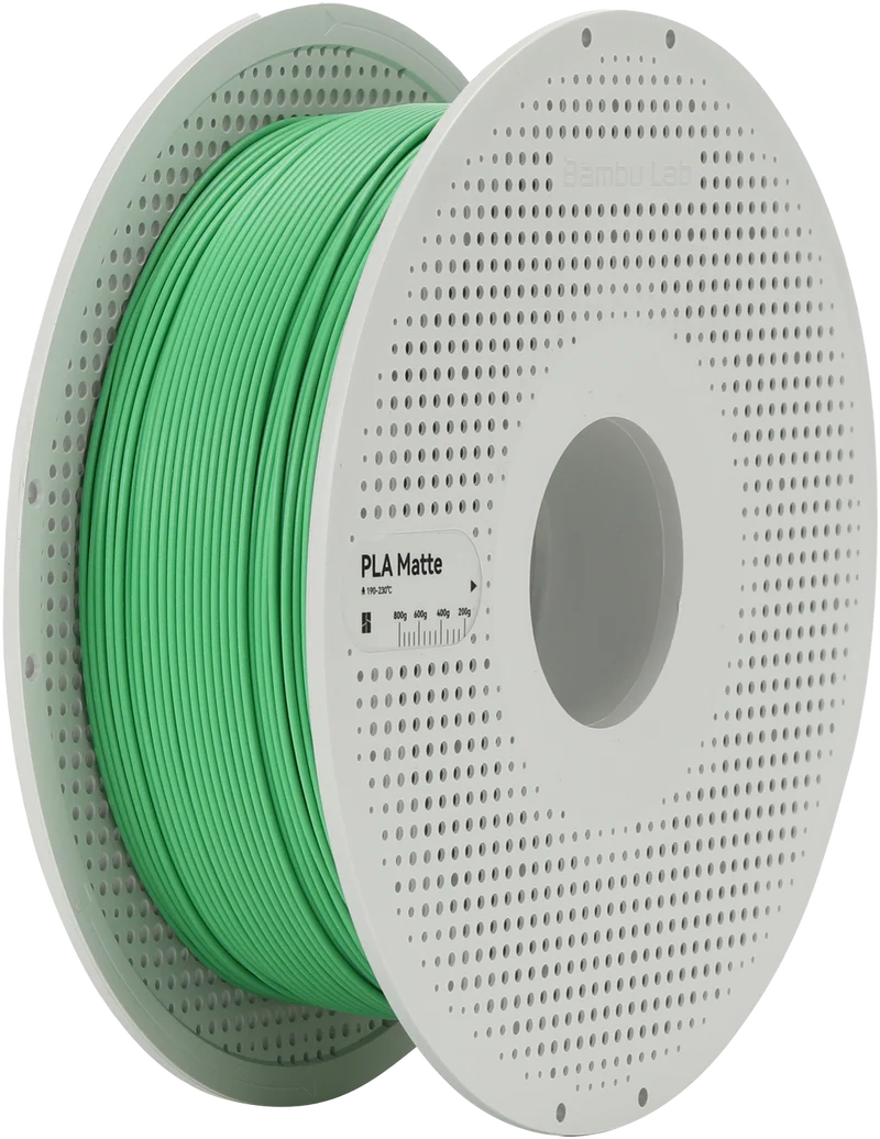 Bambu Lab Filament PLA Matte for 3D Printer with Spool - Grass Green 1KG