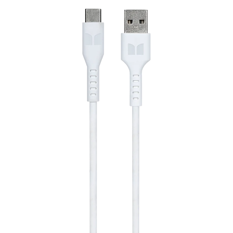 Monster TPE USB-C to USB-A 1.2M Cable White