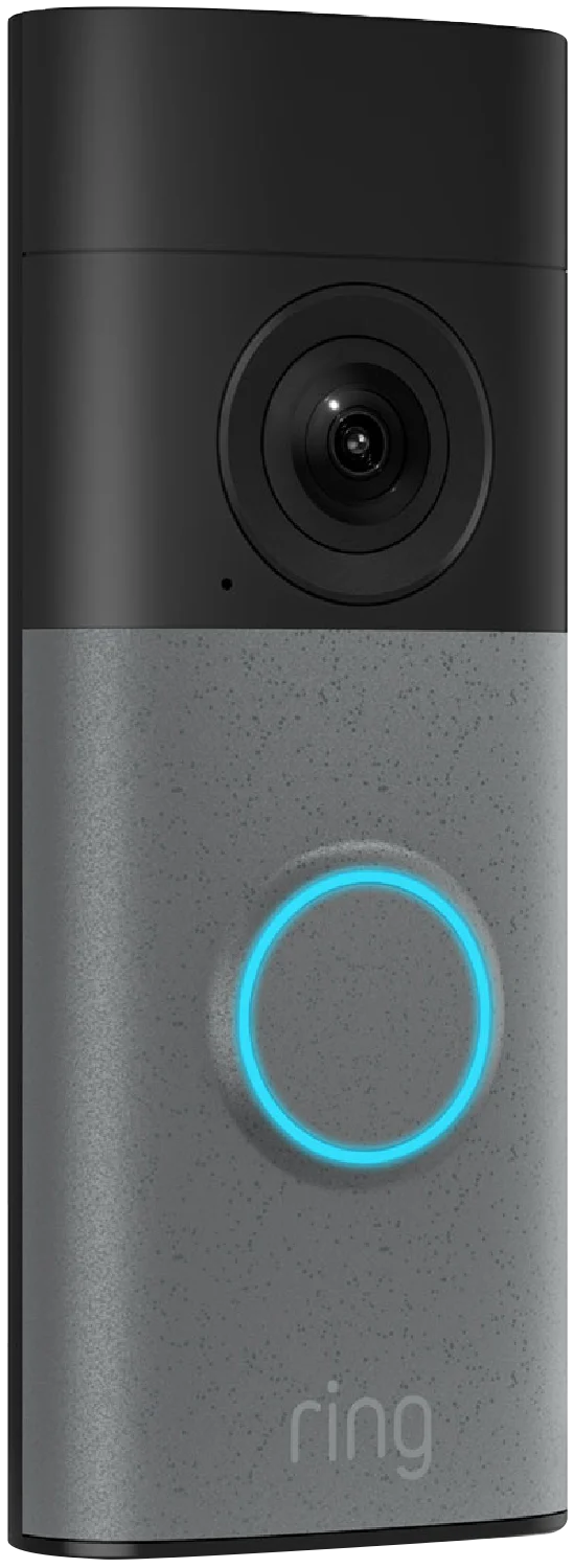 Ring Wired Video Doorbell 2K - Plug-In - Speckled Grey