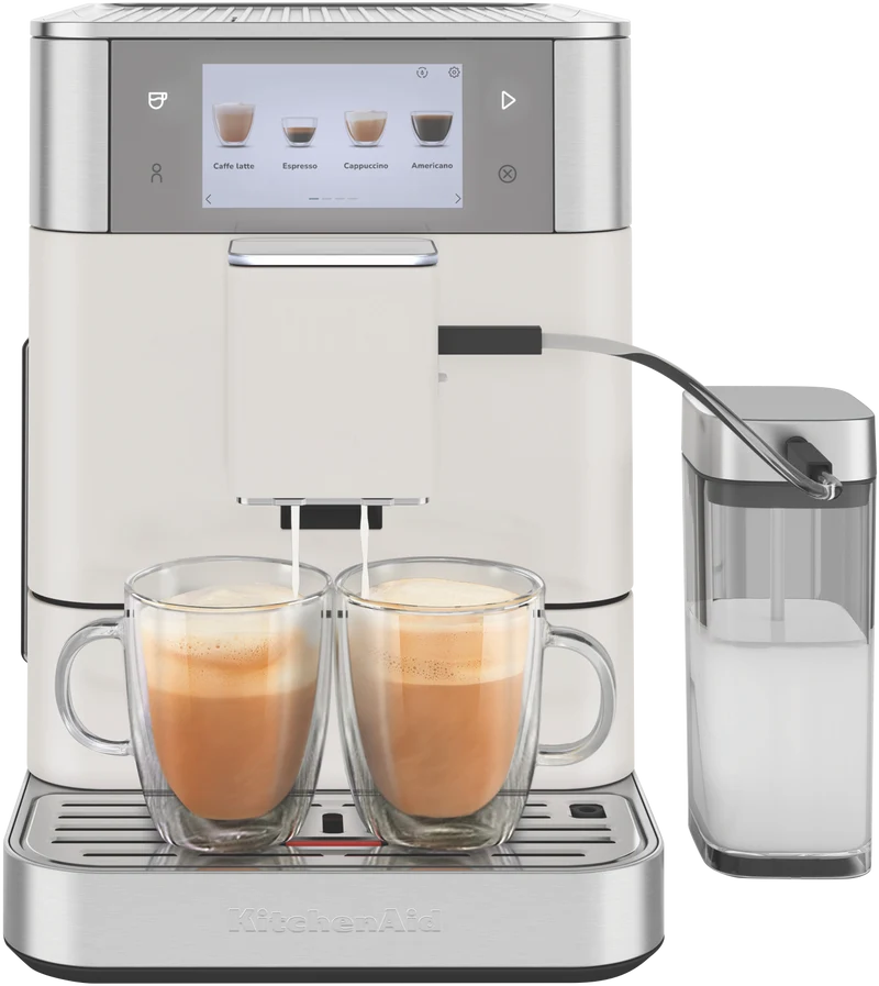 KitchenAid Fully Automatic Espresso Machine With Milk Container Porcelain