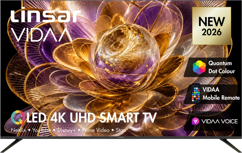 Linsar 50" QLED 4K Ultra HD TV 2026