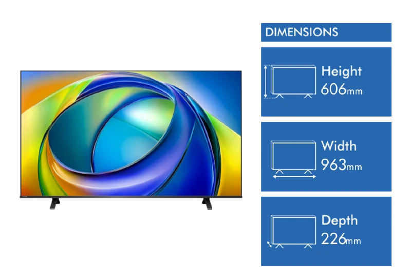 Toshiba 43" C350 4K Smart TV 2026