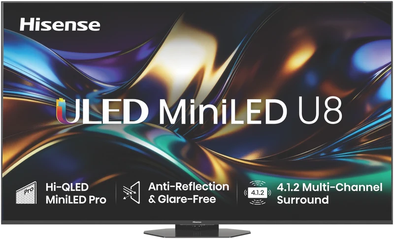 Hisense 85" U85AU 4K ULED MiniLED Hi-QLED 165Hz Smart AI TV 2026