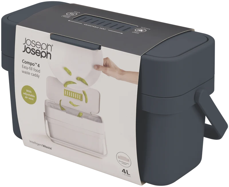 Joseph Joseph Compo 4 Food Waste Caddy - Graphite