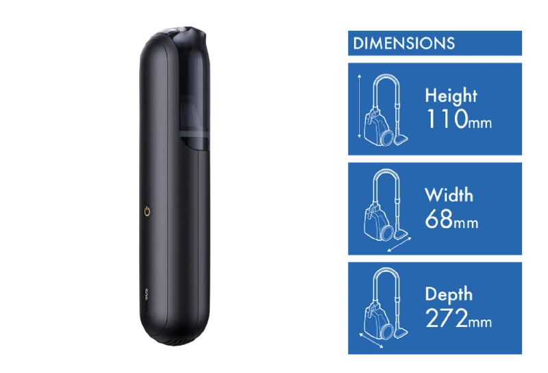 Baseus A0 Pro Car Vacuum Cleaner Cluster Black