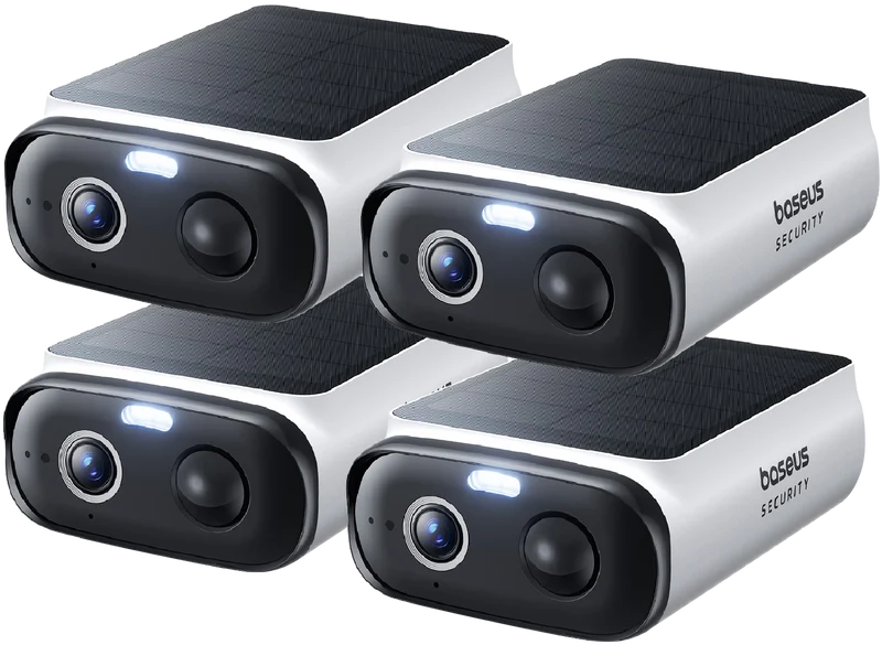 Baseus S1 Lite 2K Solar-Powered Security Camera (4 Pack)