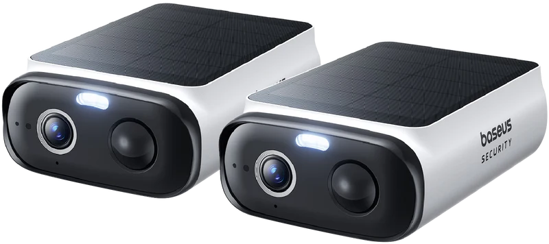 Baseus S1 Lite 2K Solar-Powered Security Camera (2 Pack)