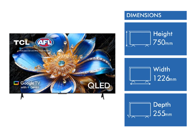 TCL 55" P7LS QLED Google TV with Gemini 2026