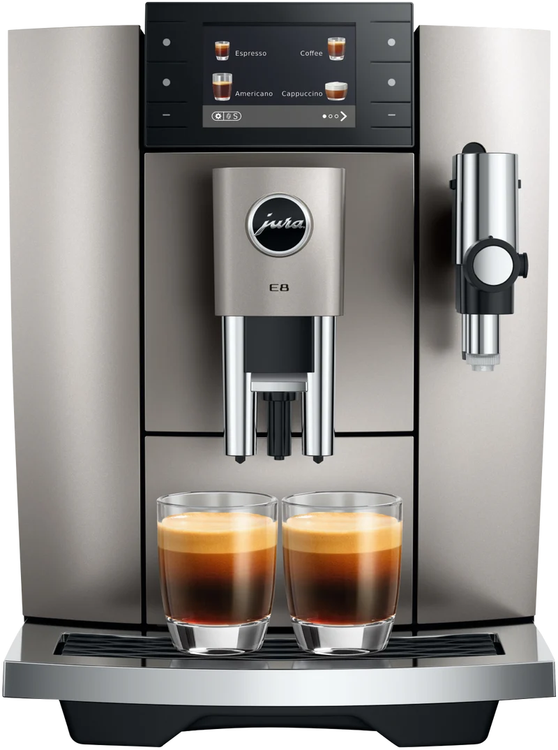 JURA E8 Midnight Silver Automatic Coffee Machine