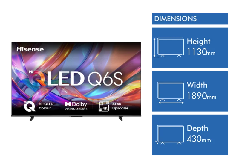 Hisense 85" Q6SAU 4K Hi-QLED Smart TV 2026
