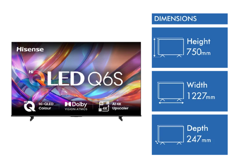 Hisense 55" Q6SAU 4K Hi-QLED Smart TV 2026