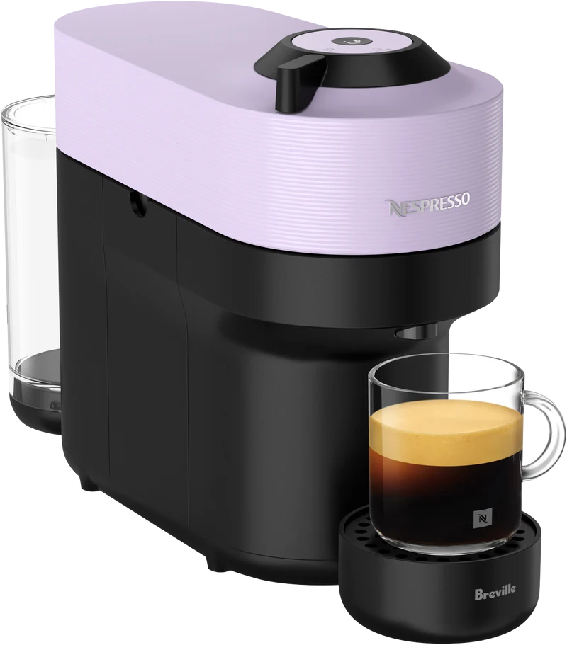 Nespresso Vertuo Pop Bundle Capsule Coffee Machine Bundle Lilac