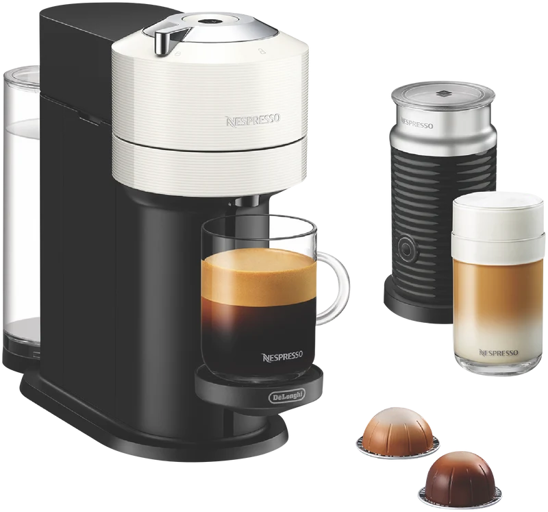 Nespresso Vertuo Next Capsule Coffee Machine Bundle White