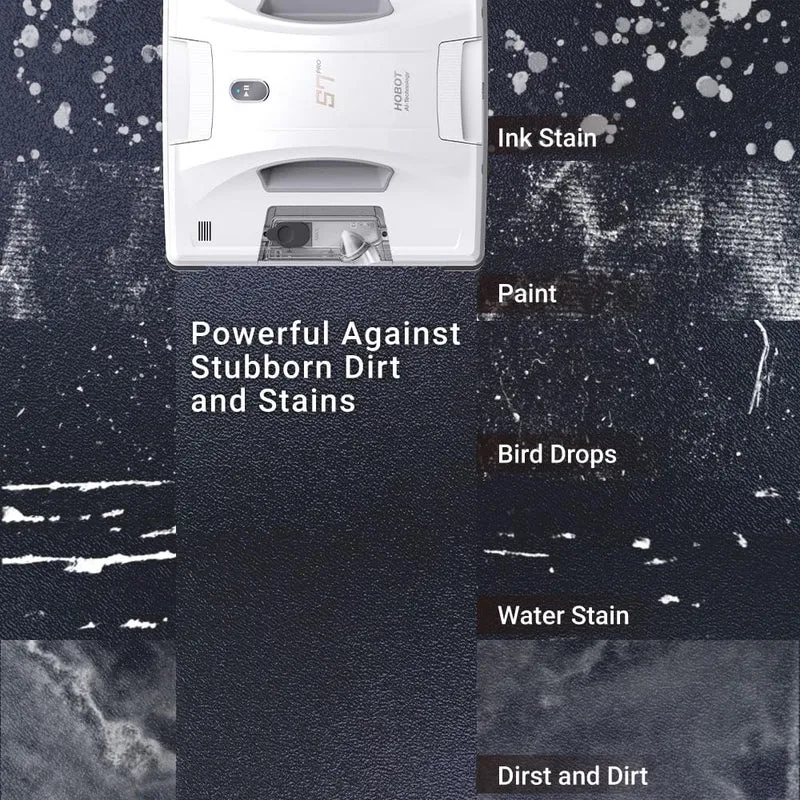 HOBOT S7 Pro Window Cleaning Robot – 4800Pa Suction, Ultrasonic Spray, Dual-Mop Polish, Smart App Control
