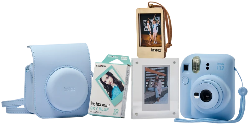 Instax Mini 12 Memory Maker Bundle - Pastel Blue