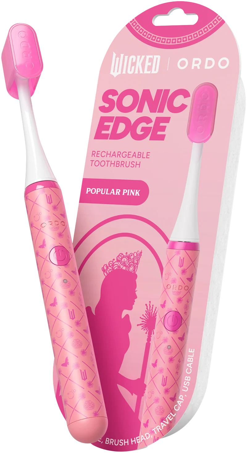 Ordo Sonic Edge Wicked Rechargeable Toothbrush Popular Pink