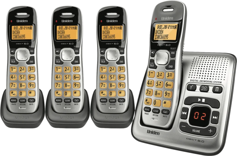 Uniden Cordless 1735 Phone Quad Pack