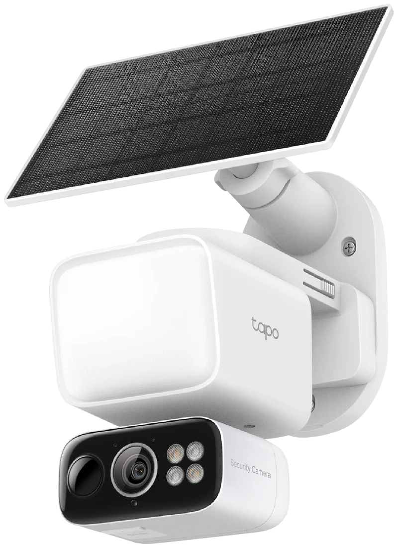 TP-LINK 2K Solar-Powered Floodlight Pan/Tilt Security Camera Kit