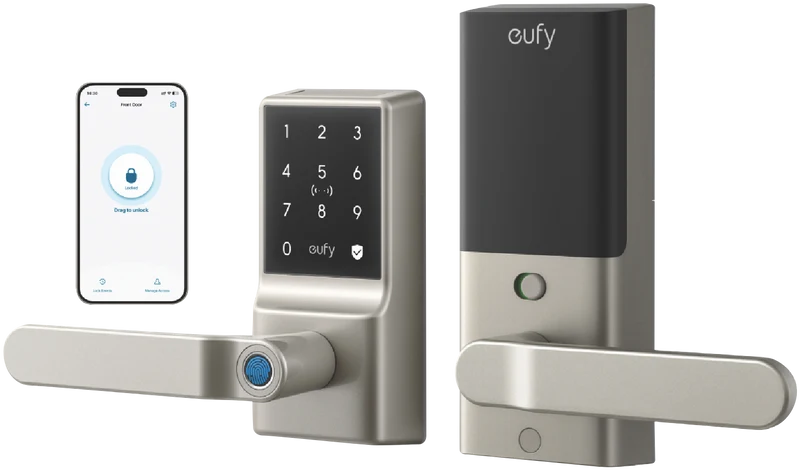 eufy C33 Smart Security Lever Door Lock (Nickel)