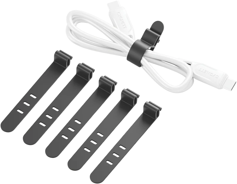Cygnett Cable Tie Organisers 6 Pack (Black)