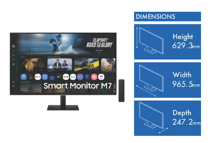 Samsung 43" M70F 4K UHD Smart Monitor