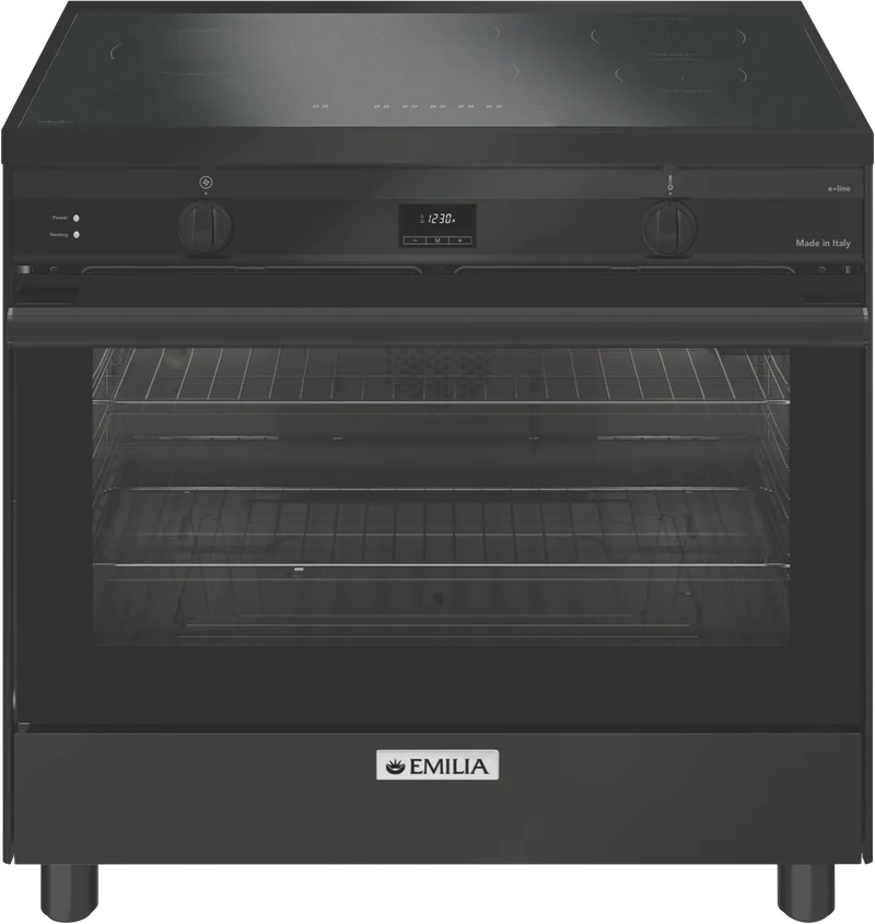 Emilia 90cm Induction Freestanding Cooker - Black