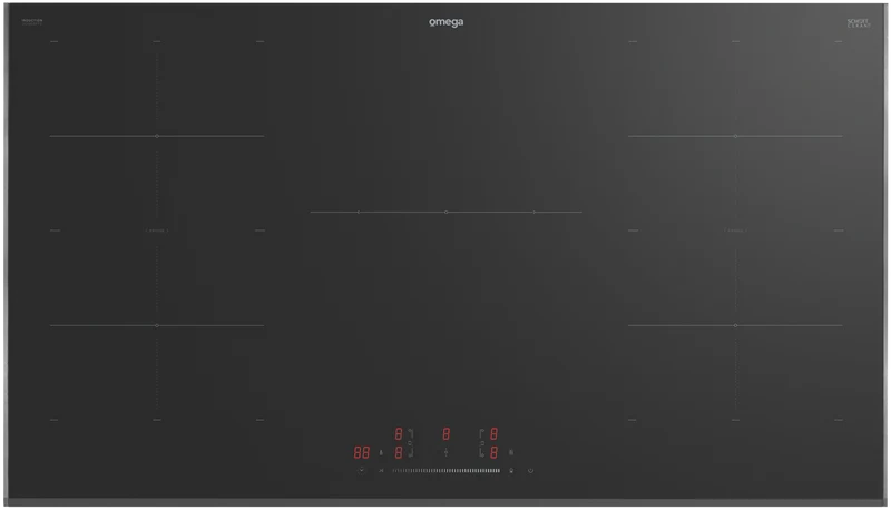 Omega 90cm 5 Zone Induction Cooktop with BridgeZones