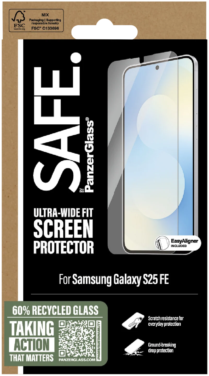 Panzer Glass Galaxy S25 FE Screen Protector Ultra-Wide Fit