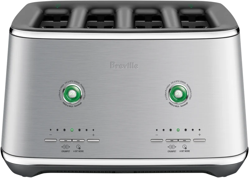Breville The Eye Q 870 Auto 4 Slice Stainless Steel Toaster